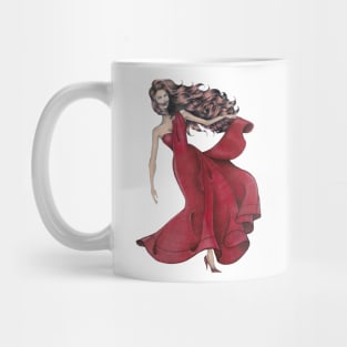 Quarantina Lady in Red Mug